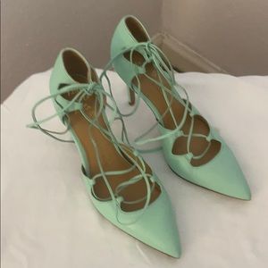 Banana Republic Lace Up Heels (7 1/2) NWOT